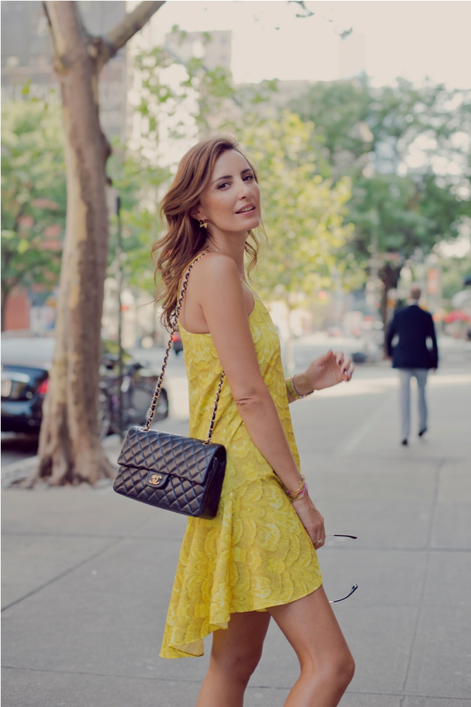 Yellow dress in NY!!