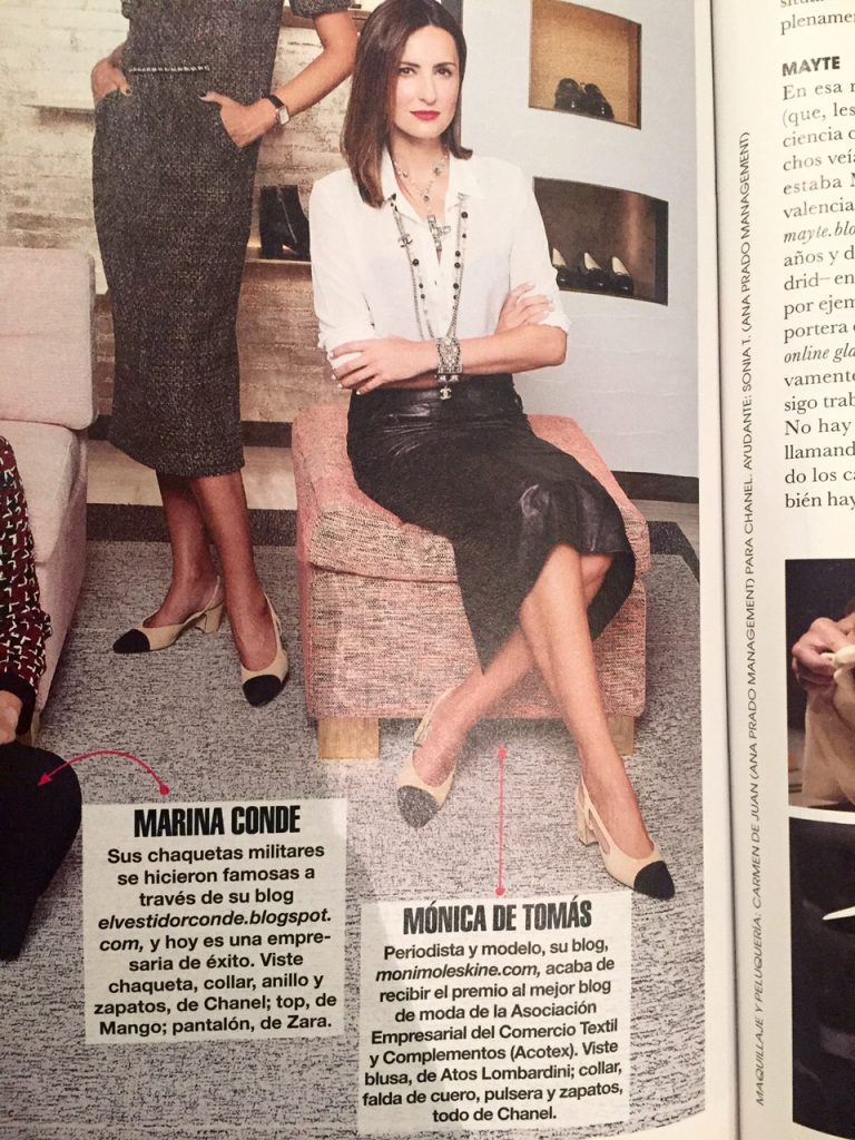 With Chanel at Marie Claire Magazine Spain